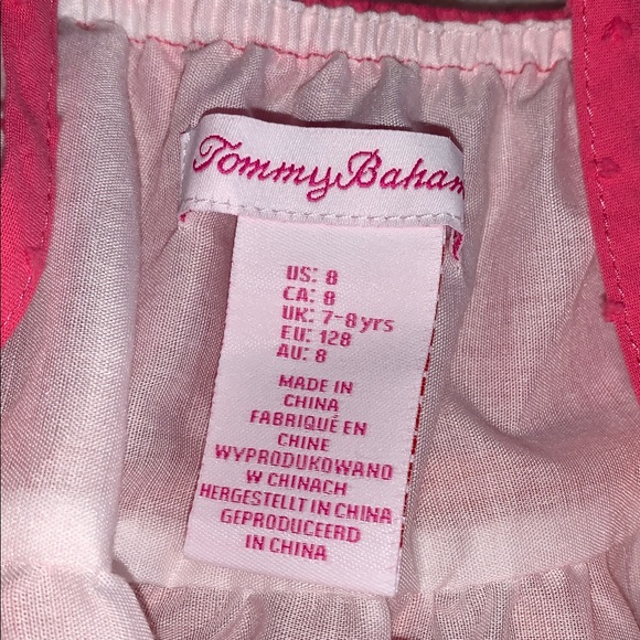 Tommy Bahama Pink & Orange Sundress 8 EUC Dress - Picture 6 of 11